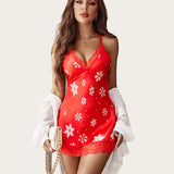 Leopard Satin Lace Full Slips Sleepwear