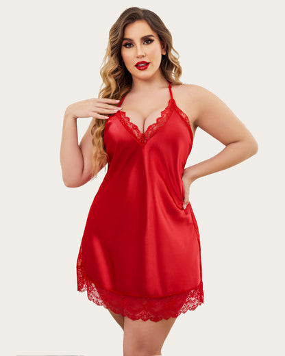 Satin Lace Full Slips Sleepwear