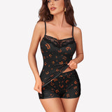 Leopard Lace Pajamas Set