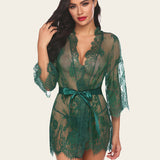 Lace Kimono Mesh Robe