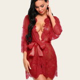 Lace Kimono Mesh Robe