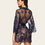 Lace Kimono Mesh Robe
