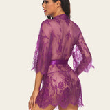 Lace Kimono Mesh Robe