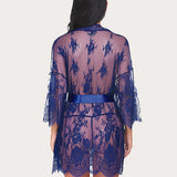 Lace Kimono Mesh Robe