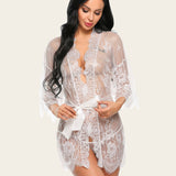 Lace Kimono Mesh Robe
