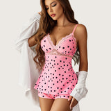 Lace Floral Cami PJS Set Pajama Set