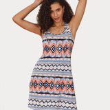 Printed Chemise Racerback Sleep Dress