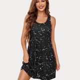 Printed Chemise Racerback Sleep Dress