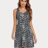 Printed Chemise Racerback Sleep Dress