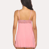 Lace V-neck Modal Babydoll Lounge Dress