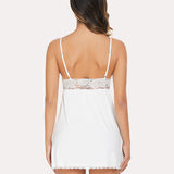 Lace V-neck Modal Babydoll Lounge Dress