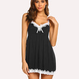 Floral Lace Full Slip Nightgown