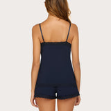 Floral Trim Cami Pajama Set