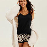 Floral Trim Cami Pajama Set