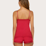 Floral Trim Cami Pajama Set