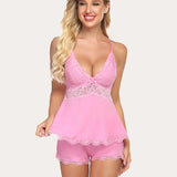 Lace Nightwear Pajamas Lounge Sets