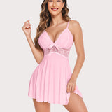 Leopard Print Lace Full Slip Dress