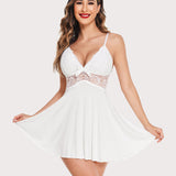 Leopard Print Lace Full Slip Dress