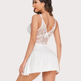Leopard Print Lace Full Slip Dress