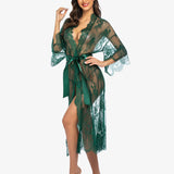Lace Kimono Robe Sheer Nightdress