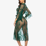 Lace Kimono Robe Sheer Nightdress