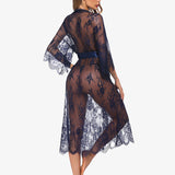 Lace Kimono Robe Sheer Nightdress