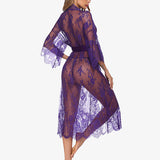 Lace Kimono Robe Sheer Nightdress