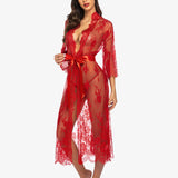 Lace Kimono Robe Sheer Nightdress