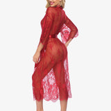 Lace Kimono Robe Sheer Nightdress