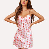 Satin Dress Mini Slip Nightwear