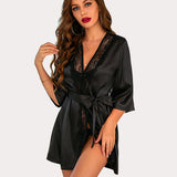 Kimono Satin Short Silky Robes