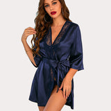 Kimono Satin Short Silky Robes