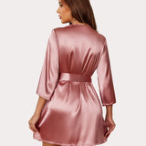 Kimono Satin Short Silky Robes