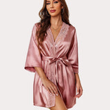 Kimono Satin Short Silky Robes