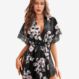 Satin Eyelash Lace Kimono
