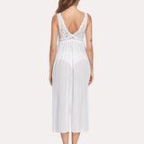 Lace Mesh Chemise V Neck Sleepwear