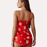 Satin Pajamas Set Lace Cami Shorts Set