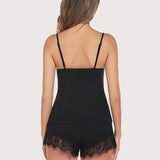 Lace Trim Short Pajama Set