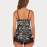 Lace Trim Short Pajama Set