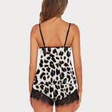 Lace Trim Short Pajama Set