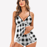 Cami Set Lace Trim Short Pjs Sets