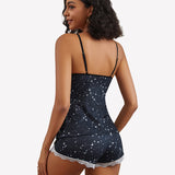 Cami Set Lace Trim Short Pjs Sets