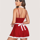 6 Pcs Set Maid Costume Dress with Choker