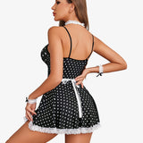 6 Pcs Set Maid Costume Dress with Choker