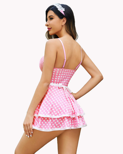 Maid Costume Babydoll Dress
