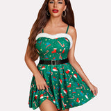 Santa Halter Sleepwear Babydoll