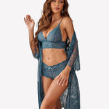 3 Piece Bra and Panty Sets with Robe