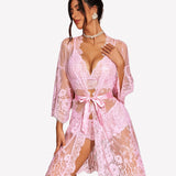 3 Piece Bra and Panty Sets with Robe
