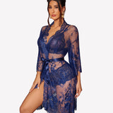 3 Piece Bra and Panty Sets with Robe