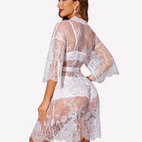 3 Piece Bra and Panty Sets with Robe